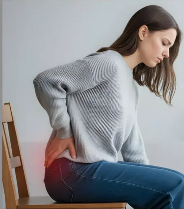 Sitting with tailbone discomfort